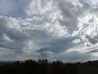 Sun through clouds